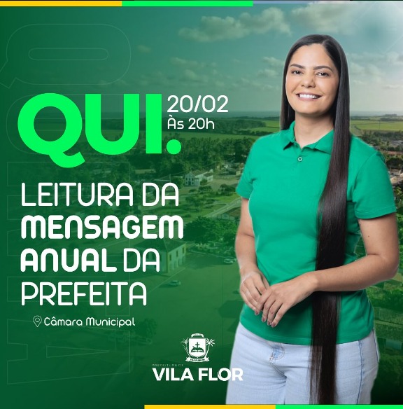 Leitura da Mensagem Anual da Prefeita.