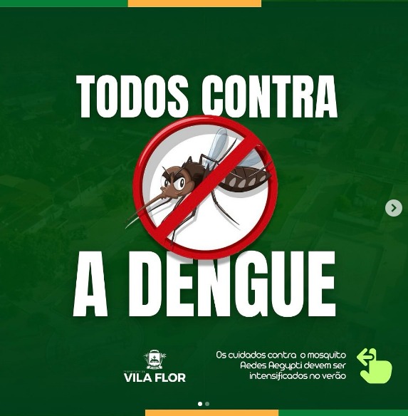 Vamos juntos combater o mosquito da Dangue, Zika e Chikungunya.