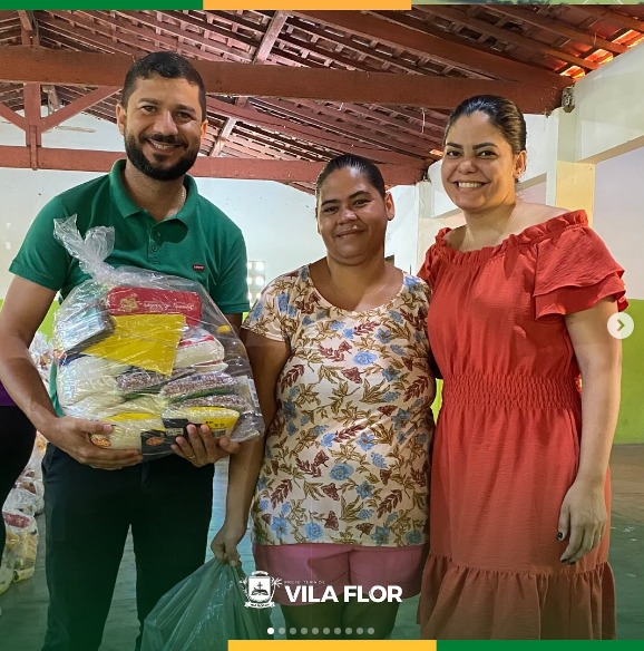 Pelo 5° ano consecutivo entregamos peixes e cestas básicas, foram 30 toneladas, garantidos na mesa do cidadão Vilaflorense!