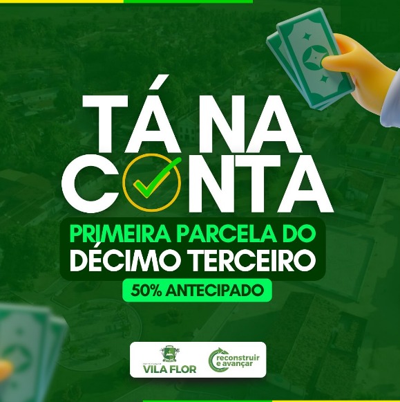 Pagamento antecipado de 50% do 13º salário.
