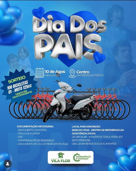🎉 DIA DOS PAIS EM VILA FLOR 🎉