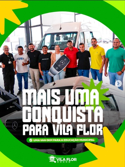 Novo veículo reforça a frota municipal de Vila Flor💚🚐
