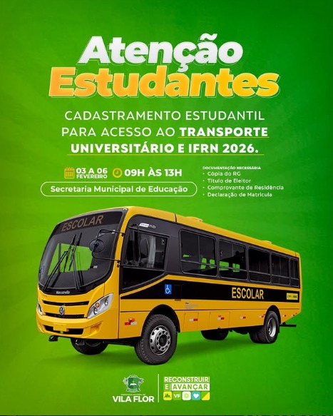 Atenção, estudantes!