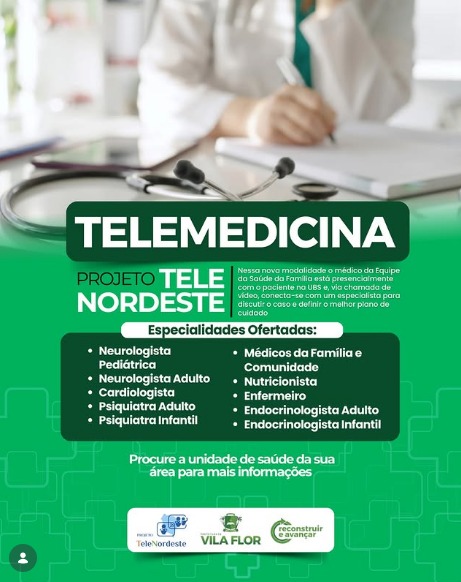 TELEMEDICINA EM VILA FLOR ✨
