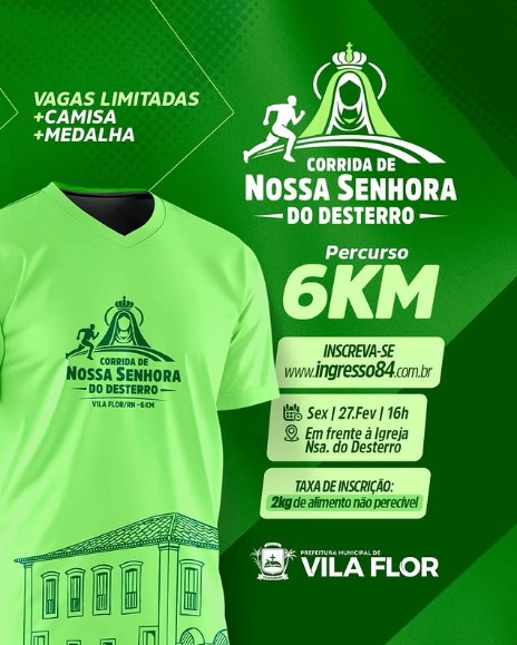 🏃‍♂️💚 Vem aí a Corrida de Nossa Senhora do Desterro!