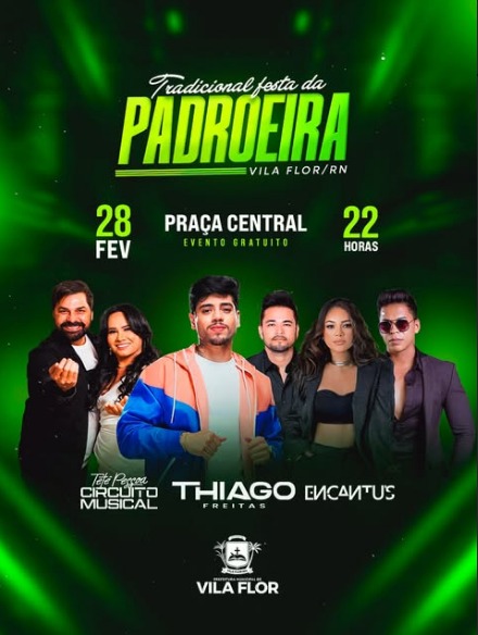 Vem aí a Tradicional Festa da Padroeira de Vila Flor! 💚